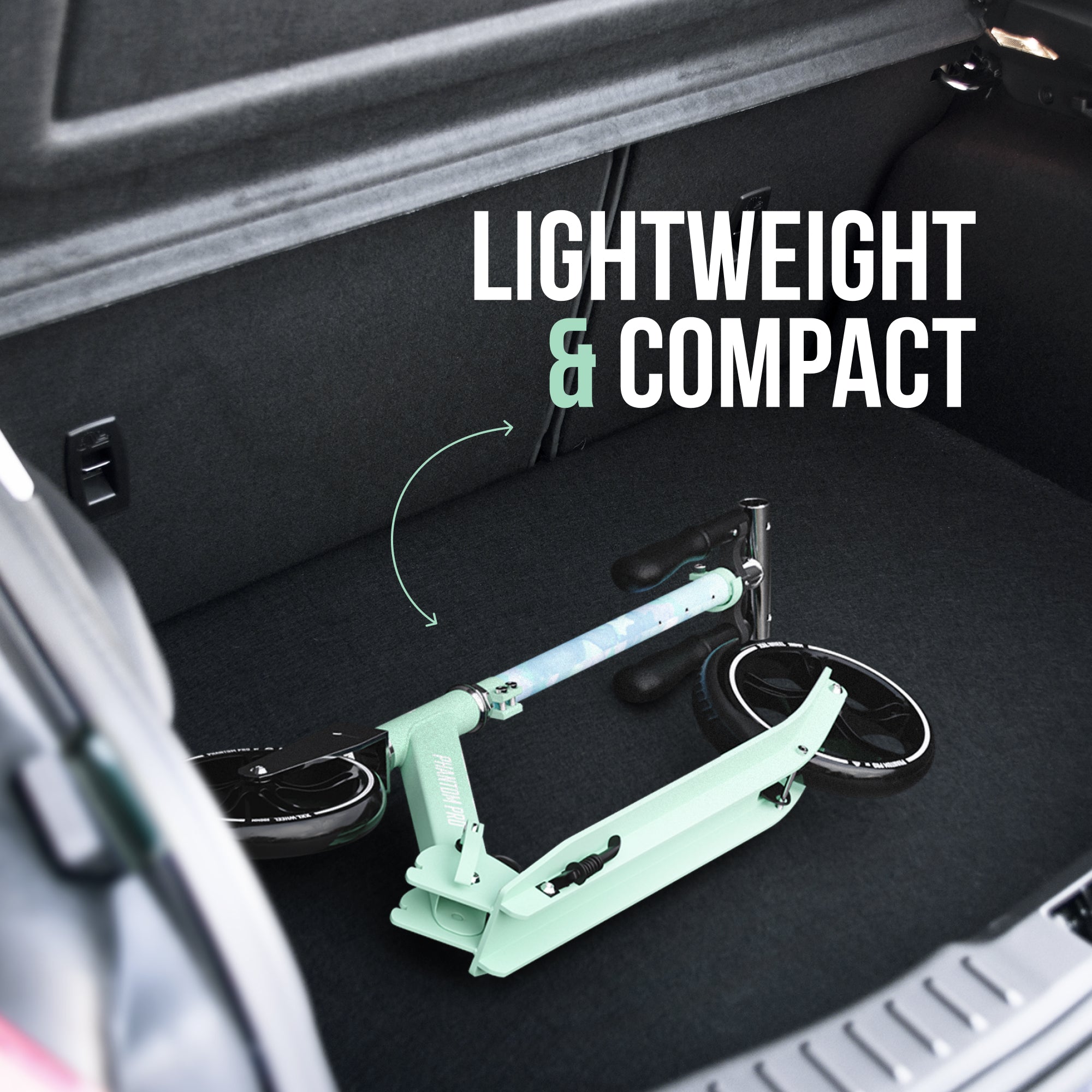 Apollo 'Phantom Pro' Opvouwbare en in hoogte verstelbare stadsscooter Watercolor