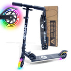 Apollo Kinderscooter 'Moonracer' LED-step met Vering Zwart