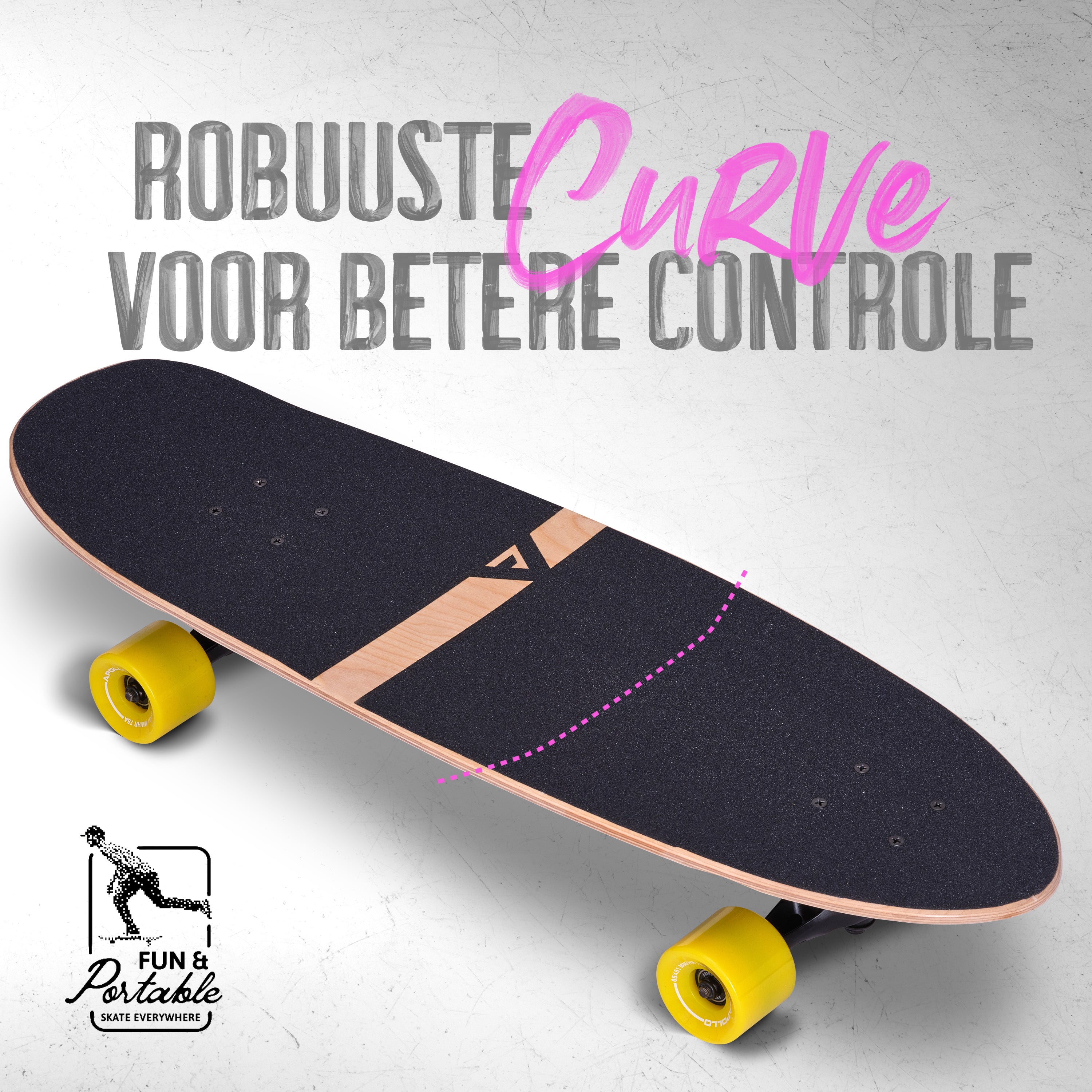 Apollo Surfskate Board - Miami Sunset Miami Sunset