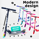 Apollo Kinderscooter 'Moonracer' LED-step met Vering Zwart