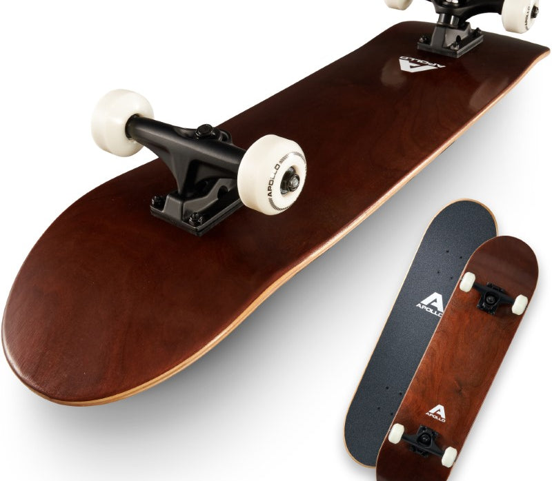 Apollo Skateboard Compleetboard 31 inch - Plain Wood Wood