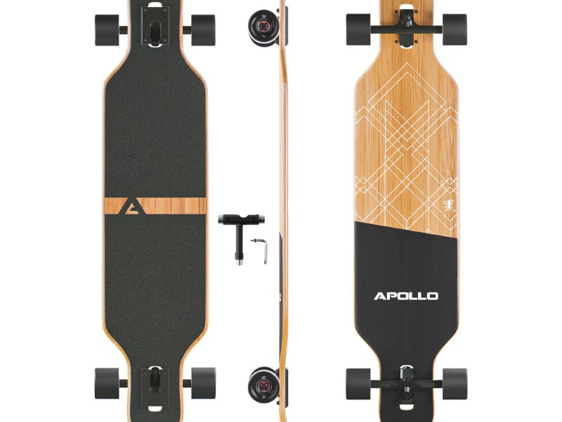 Apollo Glasvezel Longboard 39" incl. T-tool - Bali Slide Black Bali Slide Black