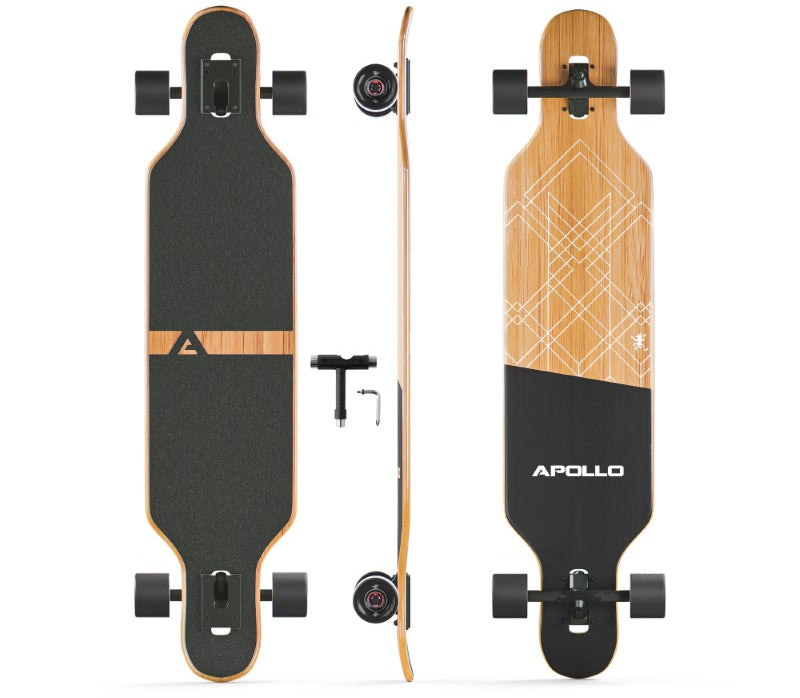 Apollo Glasvezel Longboard 39" incl. T-tool - Bali Slide Black Bali Slide Black