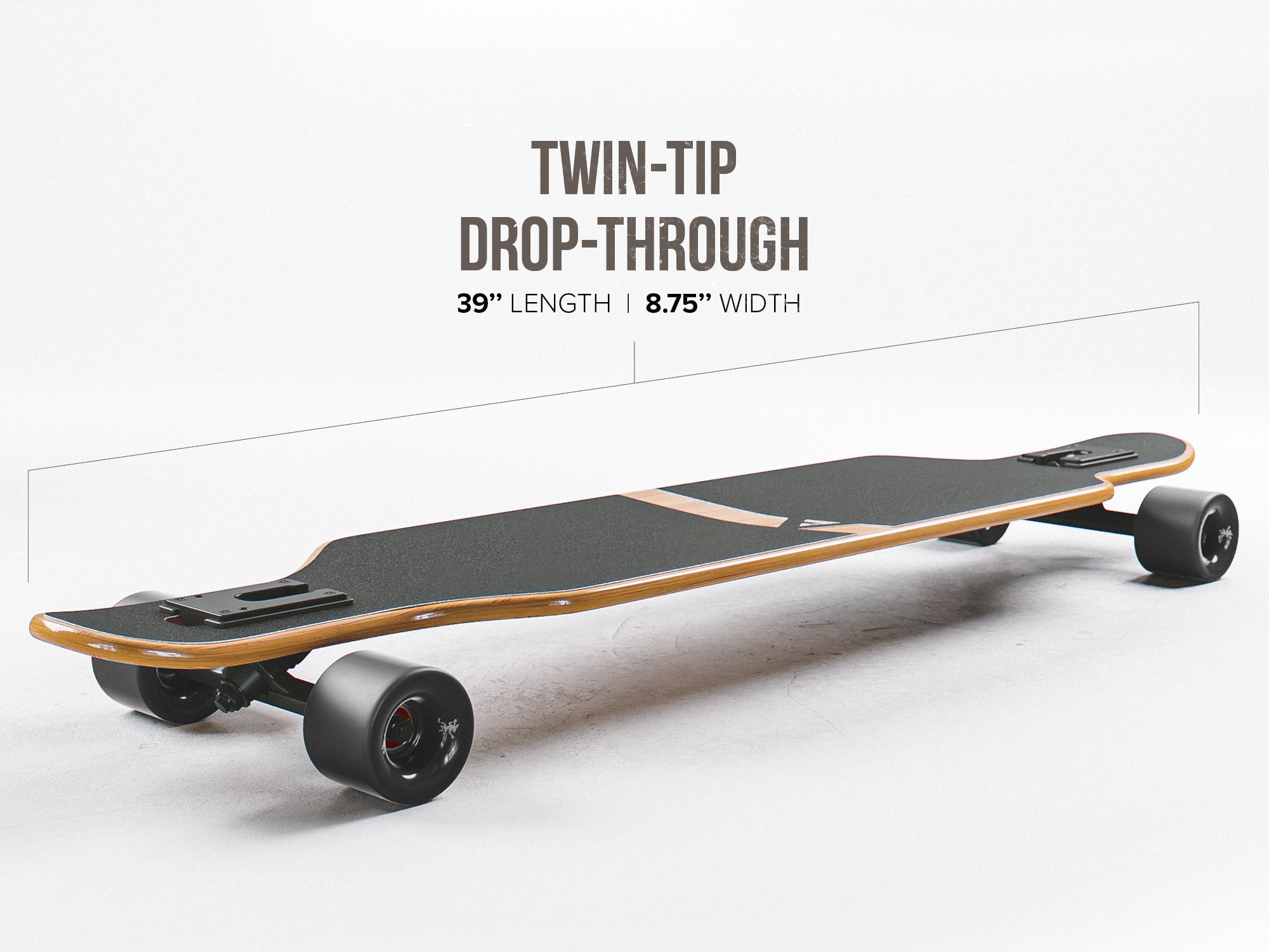 Apollo Glasvezel Longboard 39" incl. T-tool - Bali Slide Black Bali Slide Black