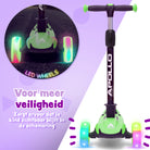 Apollo 'KidsPro 4' Opvouwbare Kinderstep met LED-Wielen Groen