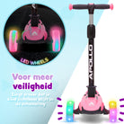 Apollo 'KidsPro 4' Opvouwbare Kinderstep met LED-Wielen Roze