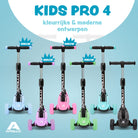 Apollo 'KidsPro 4' Opvouwbare Kinderstep met LED-Wielen Roze