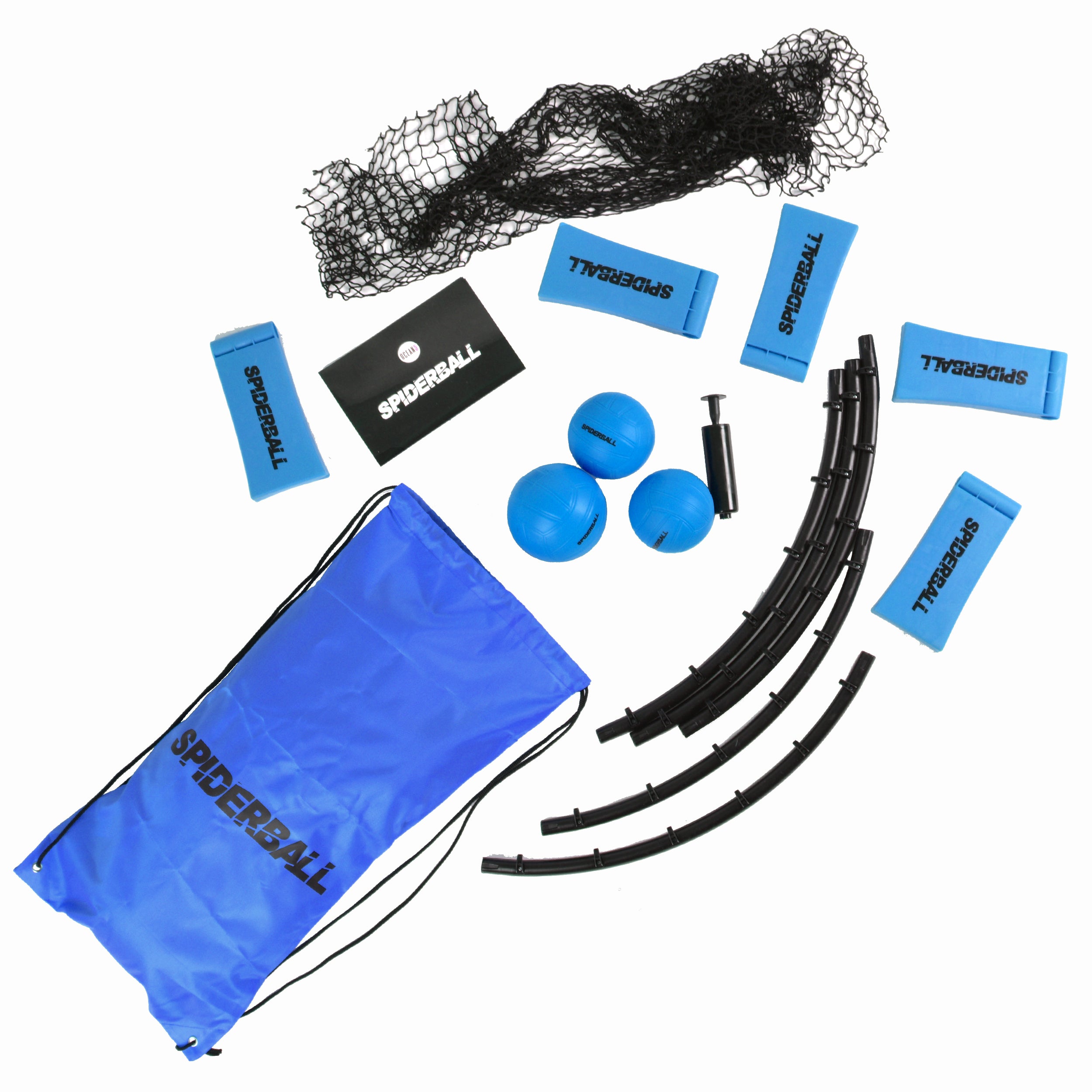 Apollo OCEAN 5 Tuin spel Spiderball met trekkoord en binnenvak Blauw
