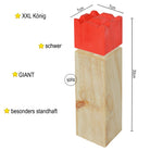 Ocean5 OCEAN5 Kubb - Origineel Viking werpspel, Houten schaak kegels spel Kubb - Deluxe - 30 x 7 cm (H B)