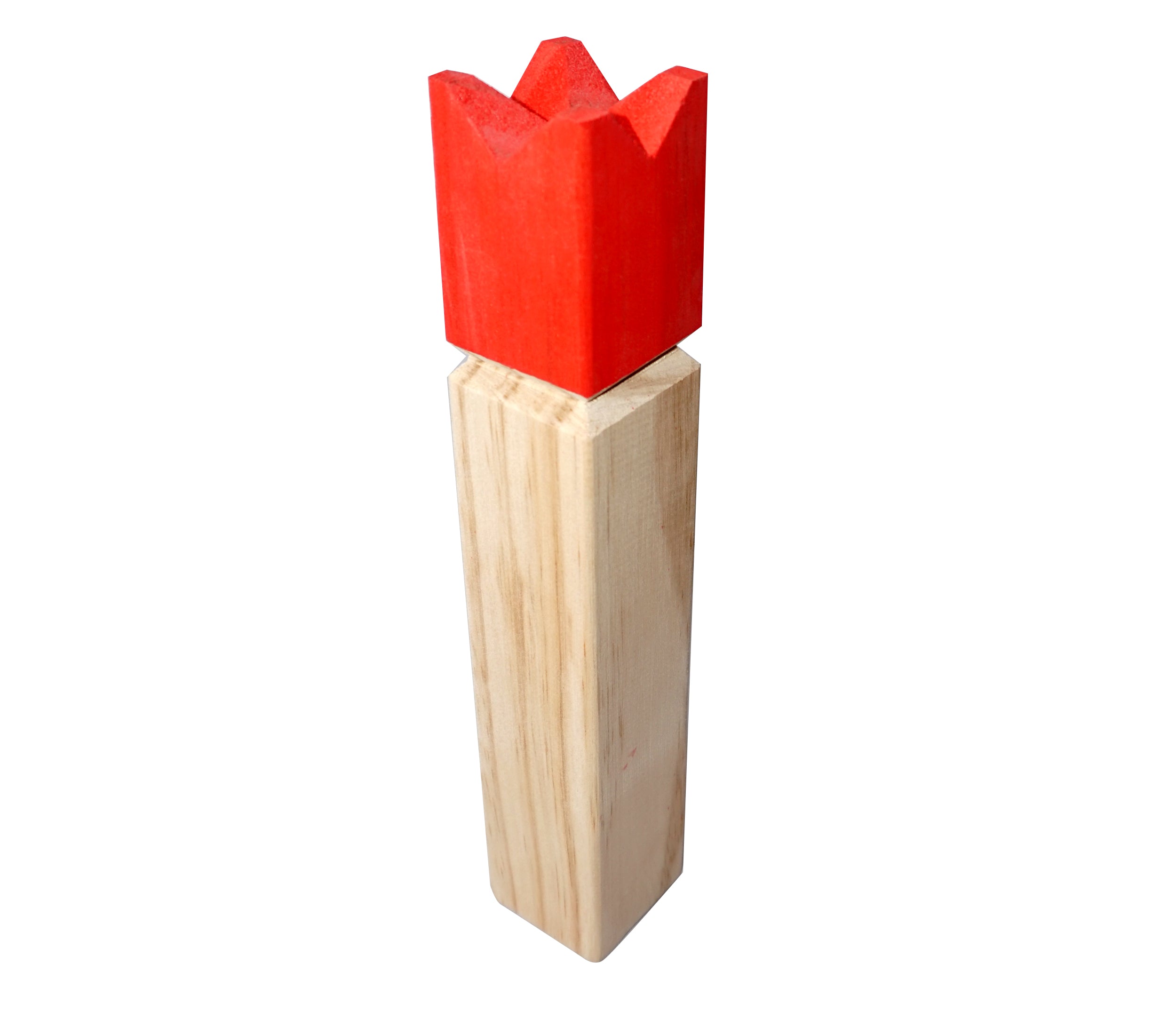 Ocean5 OCEAN5 Kubb - Origineel Viking werpspel, Houten schaak kegels spel Kubb - Rot - 30 x 5,2 cm (H B)