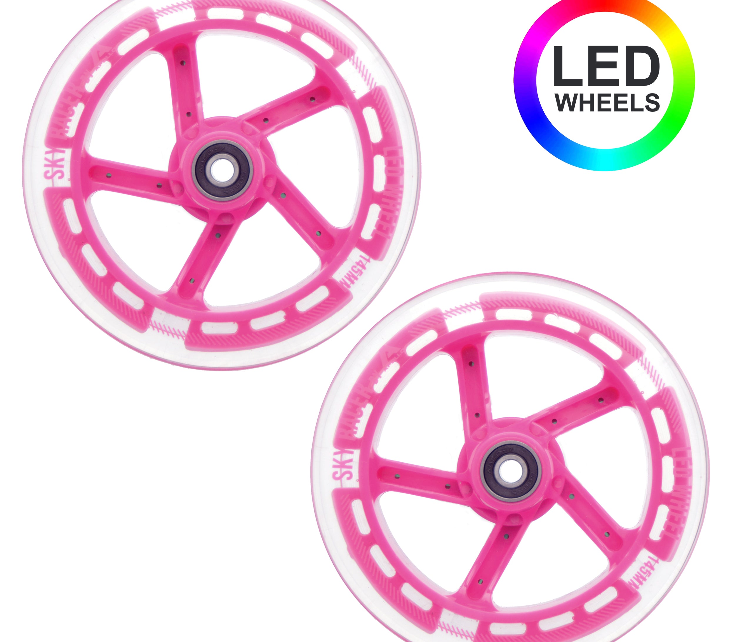 Apollo Vervangingswielenset voor Skyracer - 145 mm wielenset Roze