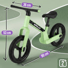 Apollo Funsport Nederland Trailbuddy LED loopfiets voor kinderen vanaf 2 jaar – 12 inch loopfiets met verlichting Groen