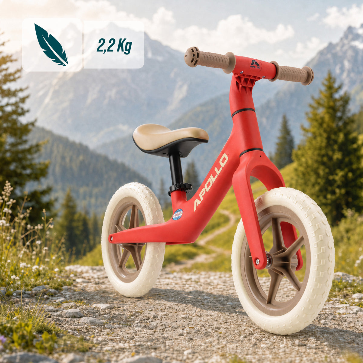 Apollo Funsport Nederland Trailbuddy loopfiets vanaf 2 jaar – 12 inch kinderloopfiets Rood