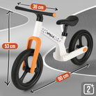 Apollo Funsport Nederland Trailbuddy LED loopfiets voor kinderen vanaf 2 jaar – 12 inch loopfiets met verlichting Wit