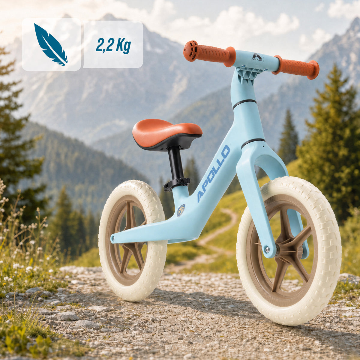 Apollo Funsport Nederland Trailbuddy loopfiets vanaf 2 jaar – 12 inch kinderloopfiets Blauw