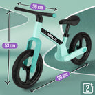 Apollo Funsport Nederland Trailbuddy LED loopfiets voor kinderen vanaf 2 jaar – 12 inch loopfiets met verlichting Mint