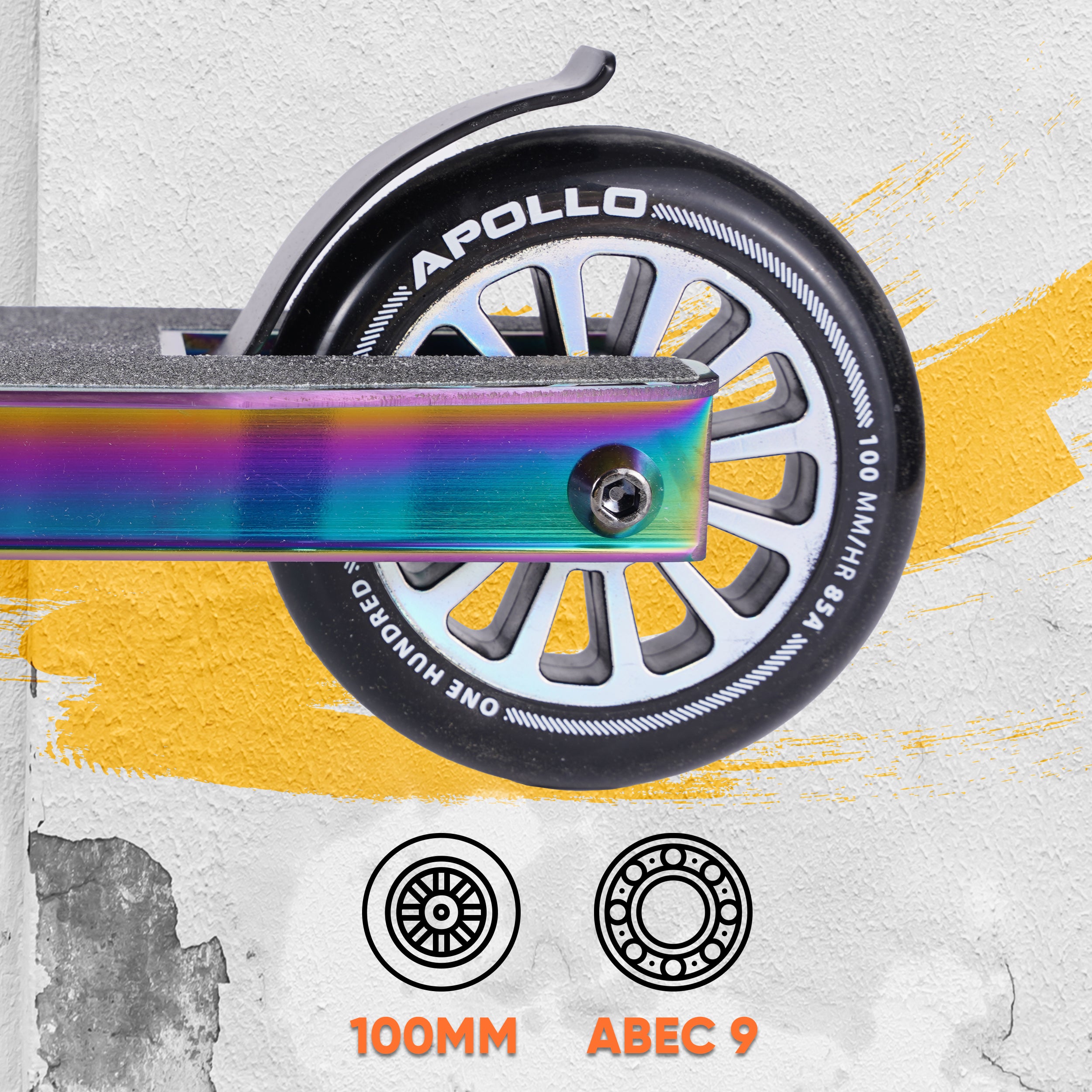 Apollo Funsport NL Stunt Scooter Gravity - Leuke step voor kinderen en tieners Regenboog