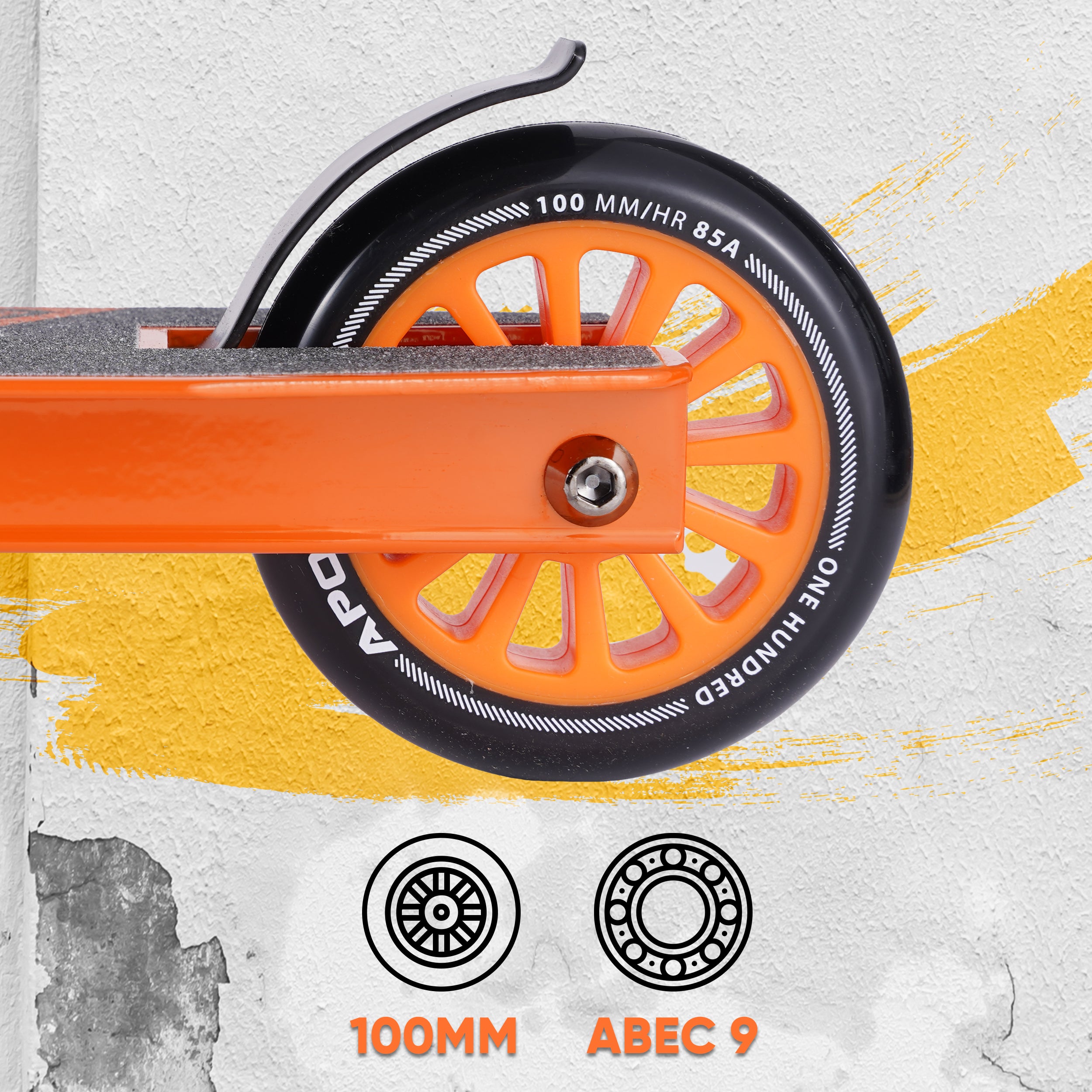 Apollo Funsport NL Stunt Scooter Gravity - Leuke step voor kinderen en tieners Oranje