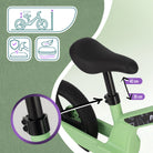 Apollo Funsport Nederland Trailbuddy LED loopfiets voor kinderen vanaf 2 jaar – 12 inch loopfiets met verlichting Groen