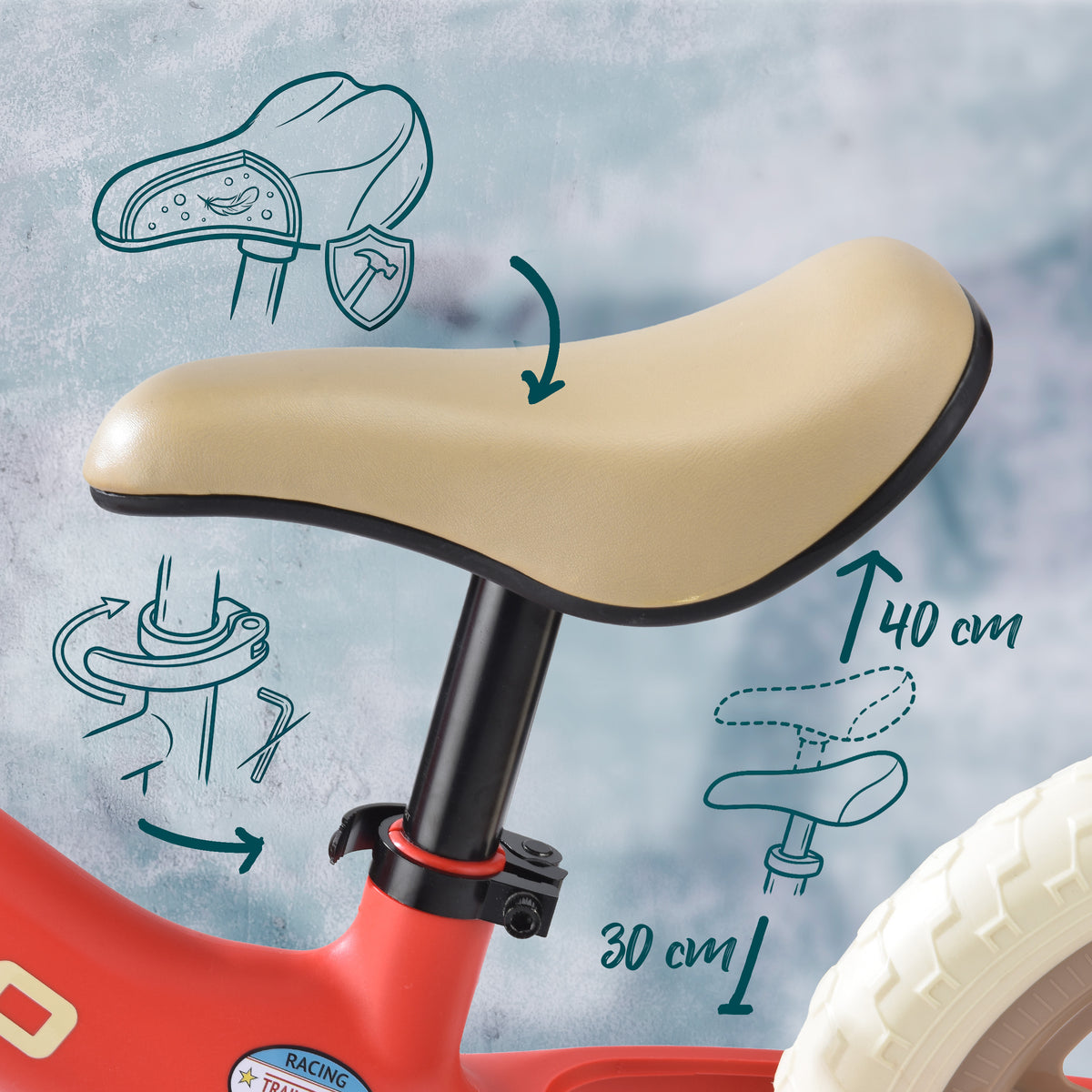 Apollo Funsport Nederland Trailbuddy loopfiets vanaf 2 jaar – 12 inch kinderloopfiets Rood