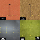 Apollo Funsport Nederland Apollo Pickleball Court Marker Set – All-in-one vloer markering set voor precisie en veelzijdigheid