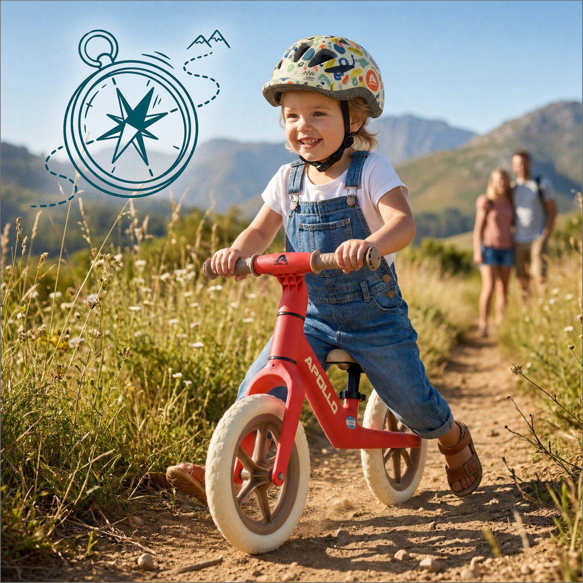 Apollo Funsport Nederland Trailbuddy loopfiets vanaf 2 jaar – 12 inch kinderloopfiets Rood