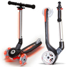 Apollo Funsport Nederland Apollo Whizzie LED kinderstep, opvouwbare kinderstep Black Blaze