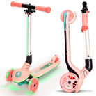 Apollo Funsport Nederland Apollo Whizzie LED kinderstep, opvouwbare kinderstep Flamingo
