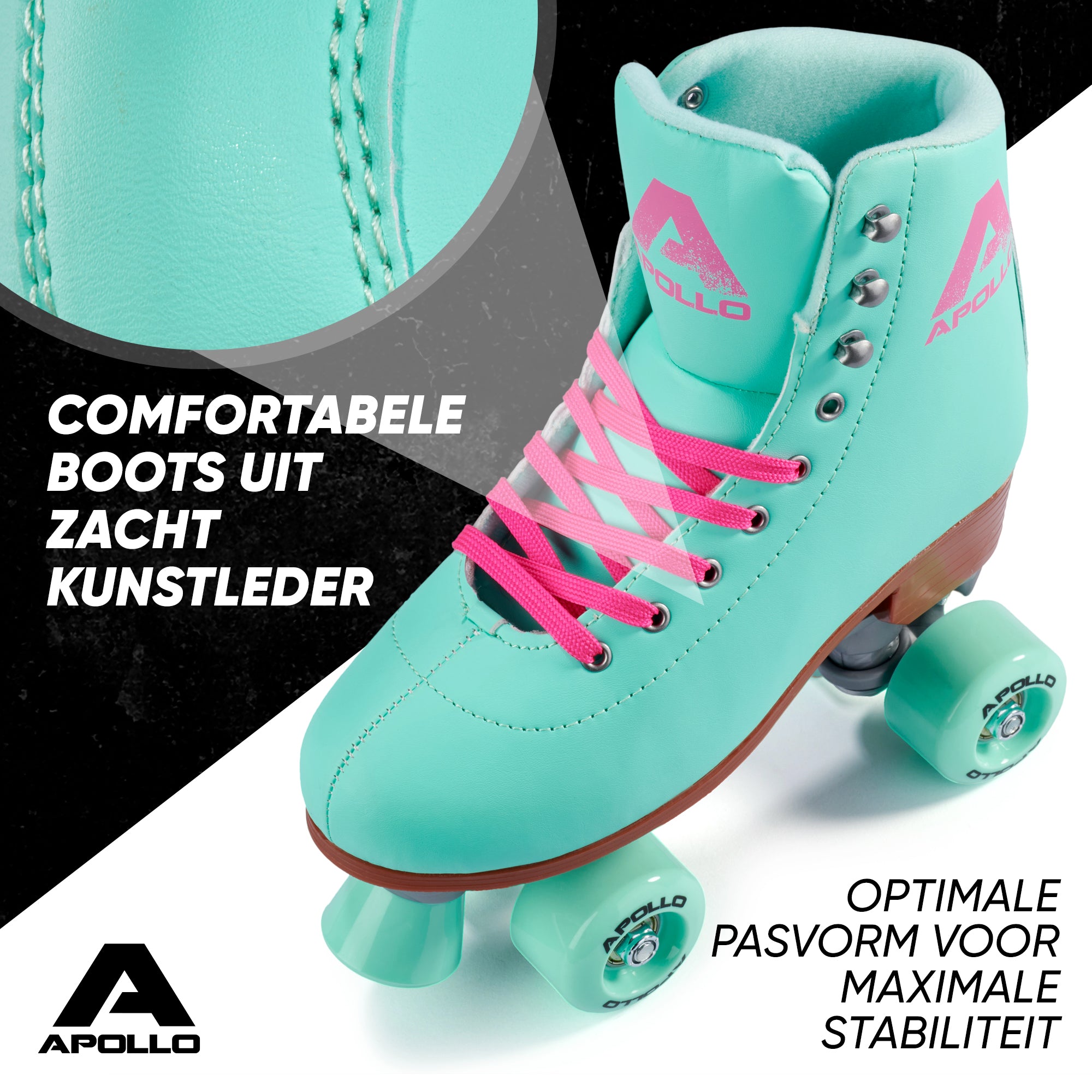 Apollo Disco Klassieke rolschaatsen voor kinderen en volwassenen - Lagoon LED L (39-42)