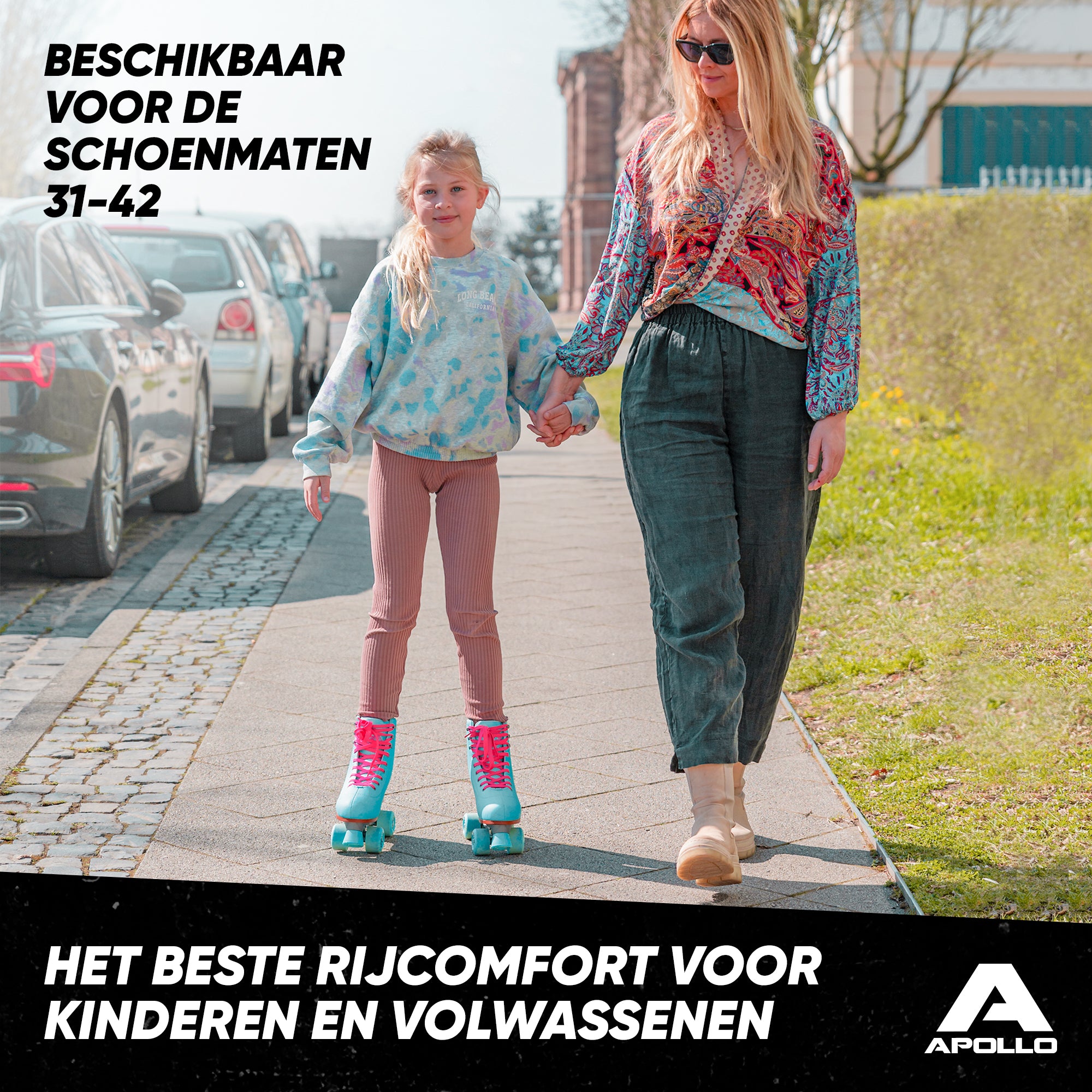 Apollo Disco Klassieke rolschaatsen voor kinderen en volwassenen - Lagoon LED L (39-42)