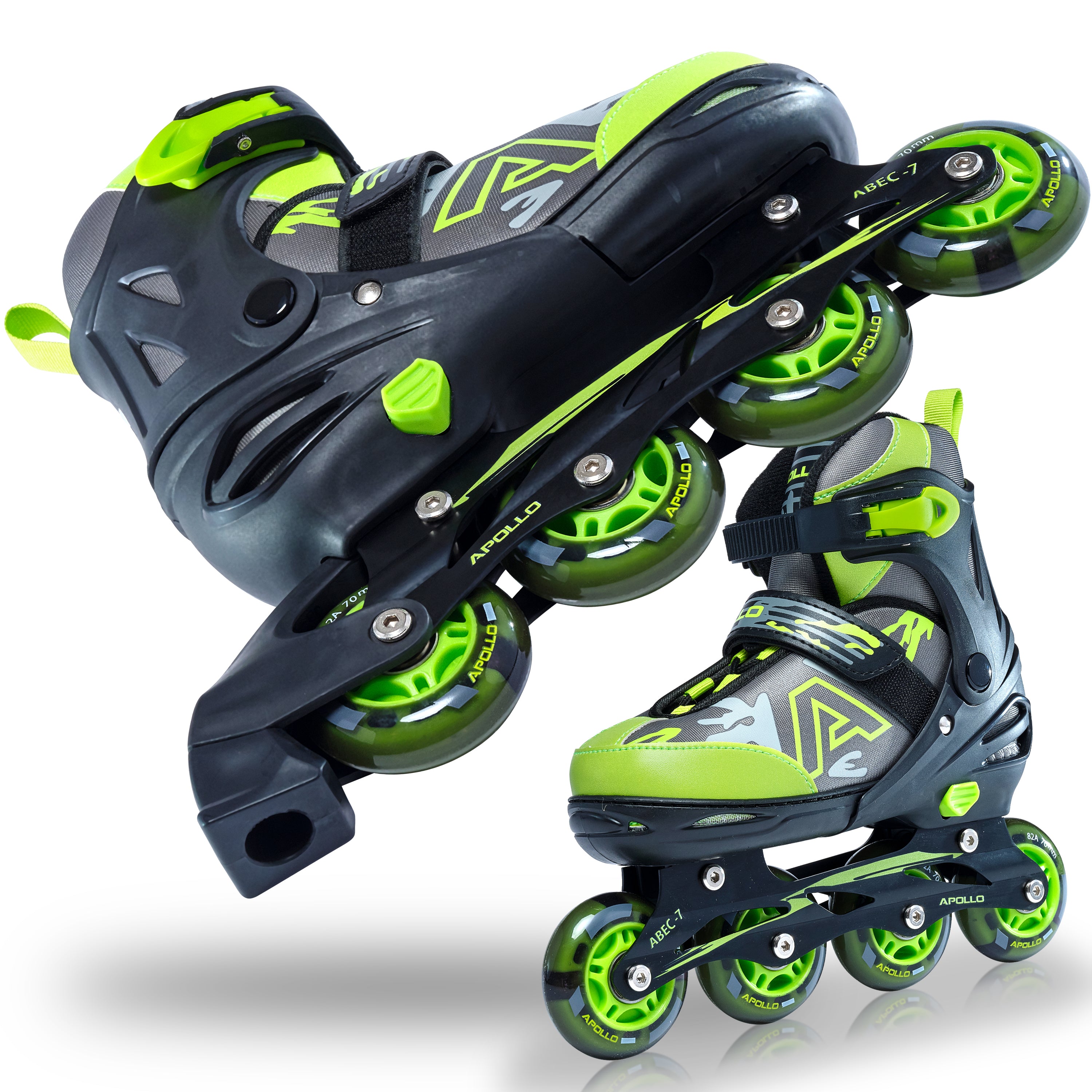 Apollo Apollo Champion, größenverstellbare Inline Skate - Grün - Größe L (39-42)