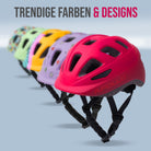 Apollo AKZEPTABEL Apollo Kinder Fahrradhelm, Helm für Kinder & Jugendliche, Multisport Helm - Red Fade - M (51-56 cm)