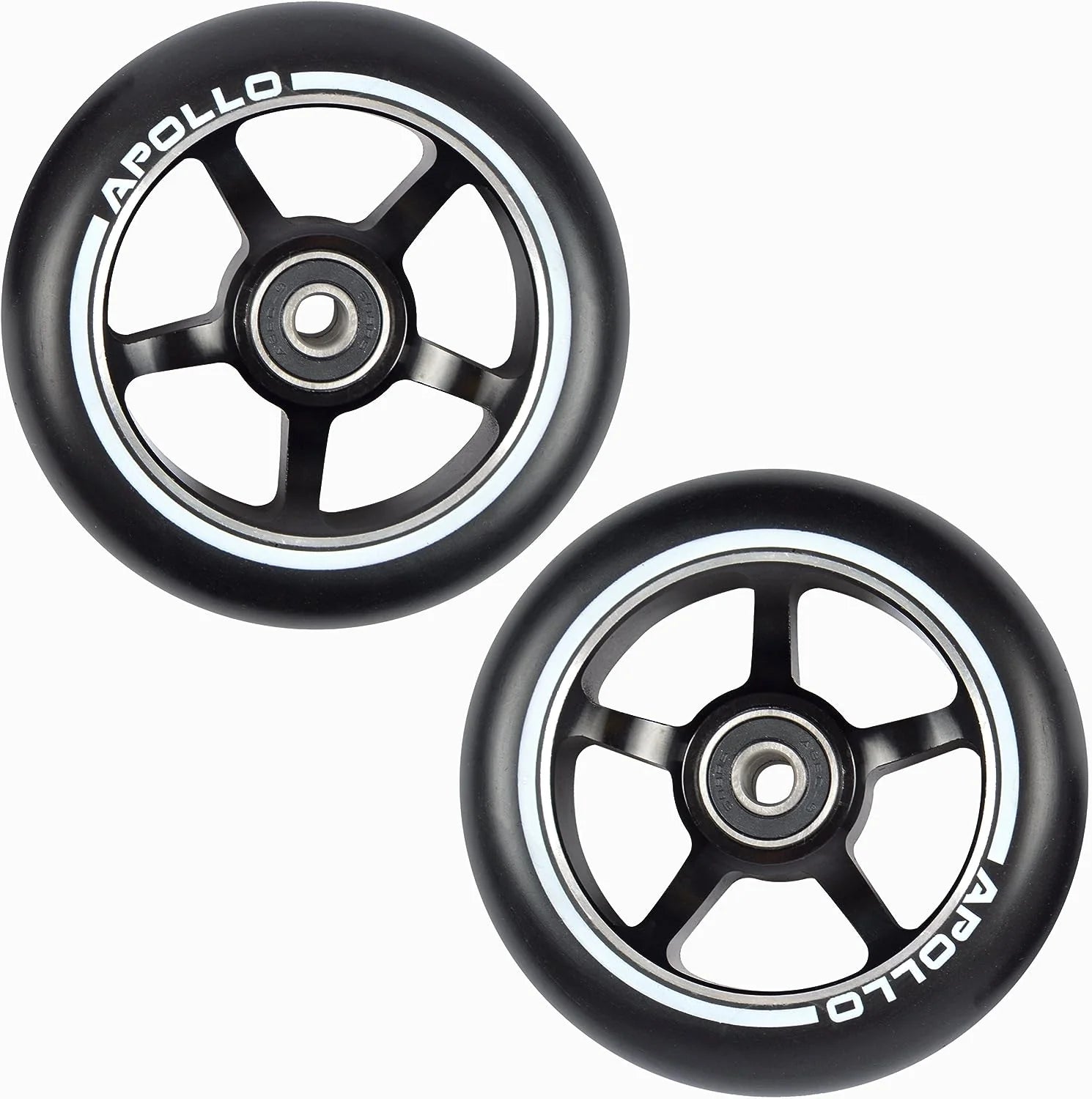 Apollo APOLLO Stunt Scooter reservewielenset Pro Wheels 100mm - ABEC 9 kogellagers Zwart - ALU Core