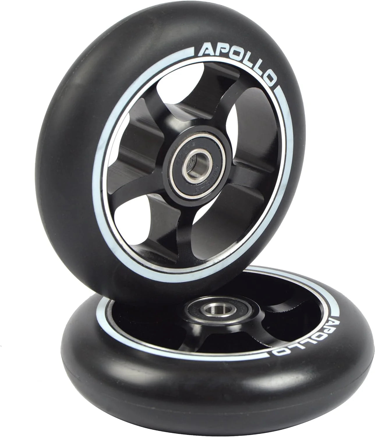 Apollo APOLLO Stunt Scooter reservewielenset Pro Wheels 100mm - ABEC 9 kogellagers Zwart - ALU Core