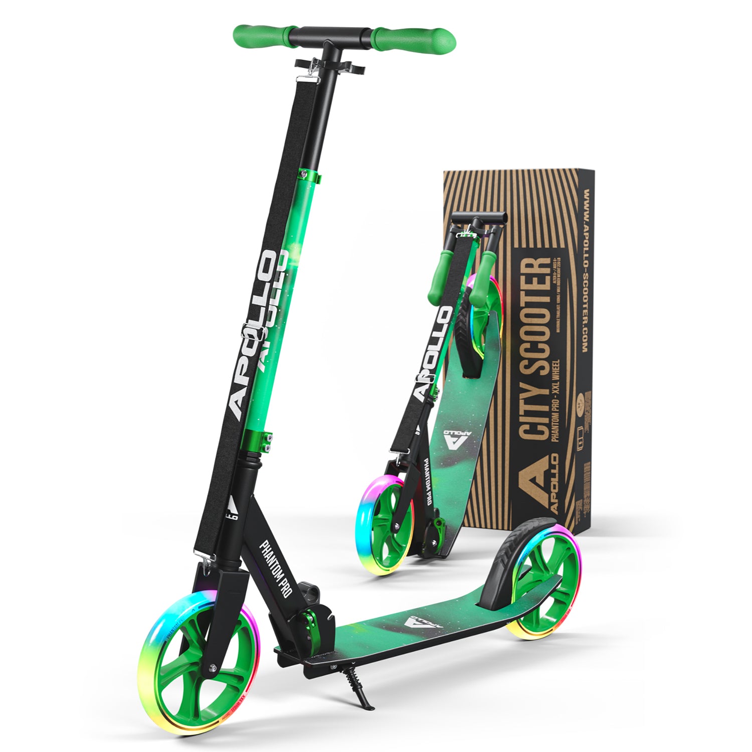 Apollo City Scooter - Phantom Pro LED - Meteor - 200 mm Wheels - von Apollo