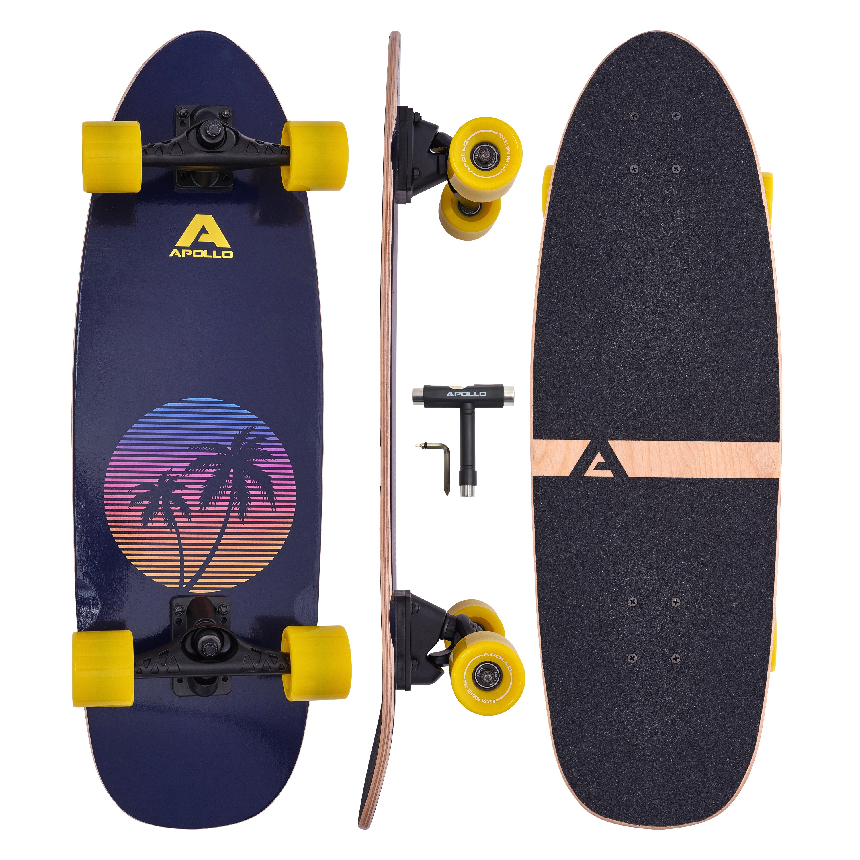 Apollo Surfskate Board - Miami Sunset Miami Sunset