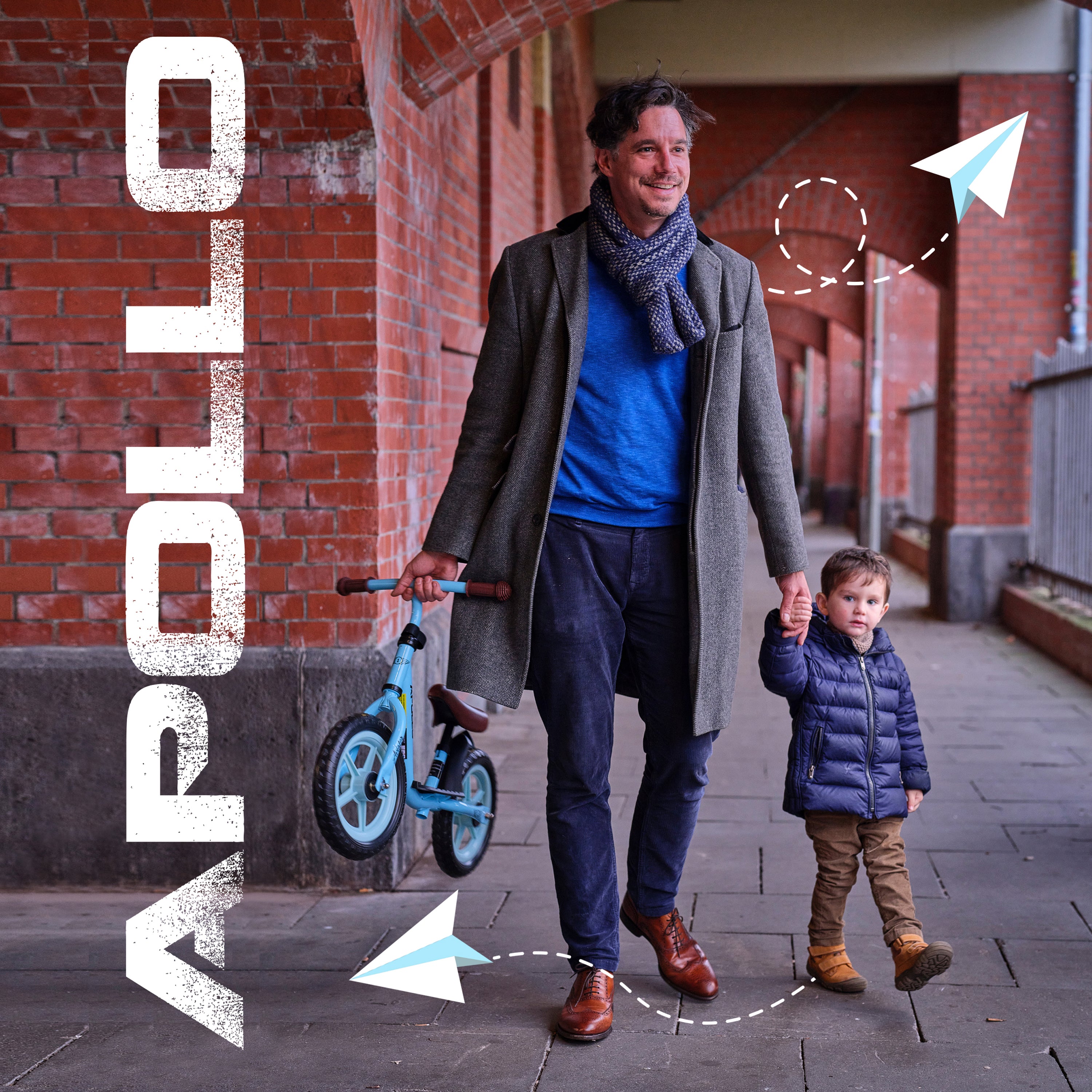 Apollo 'Aviator' Loopfiets, Veilige Kinderloopfiets 12 inch Zwart