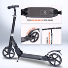 Apollo Autoped "Tornado 2.0" Cityroller voor Volwassenen en Kinderen Zwart Zilver