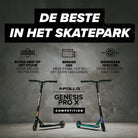 Apollo Professionele Stuntstep 'Genesis Pro X Competition' met ABEC 9 hogesnelheidskogellagers Regenboog