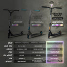 Apollo Professionele Stuntstep 'Genesis Pro X Competition' met ABEC 9 hogesnelheidskogellagers Regenboog