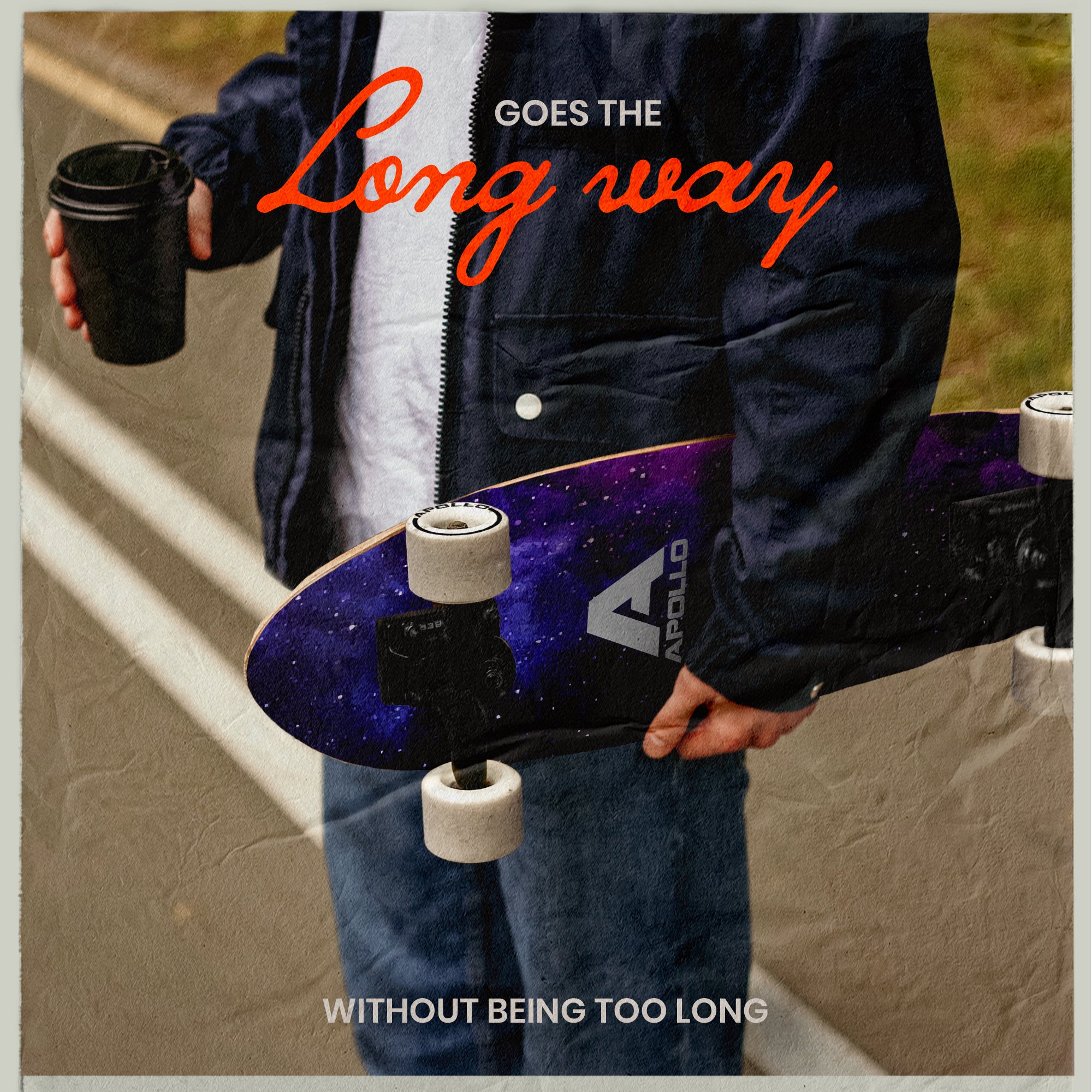 Apollo Mini-Longboard | Midi-Cruiser, compleet board 27" - Nebula Midi Nebula