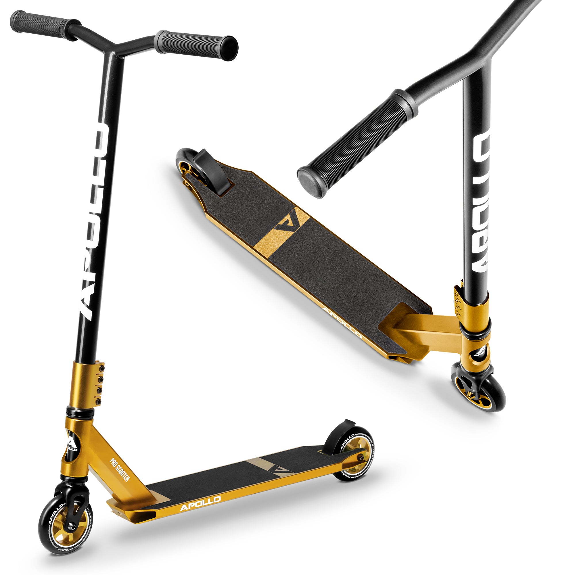 Apollo Stunt Scooter - Star Pro - HighQuality eloxierter Profi Stunt Scooter Gold