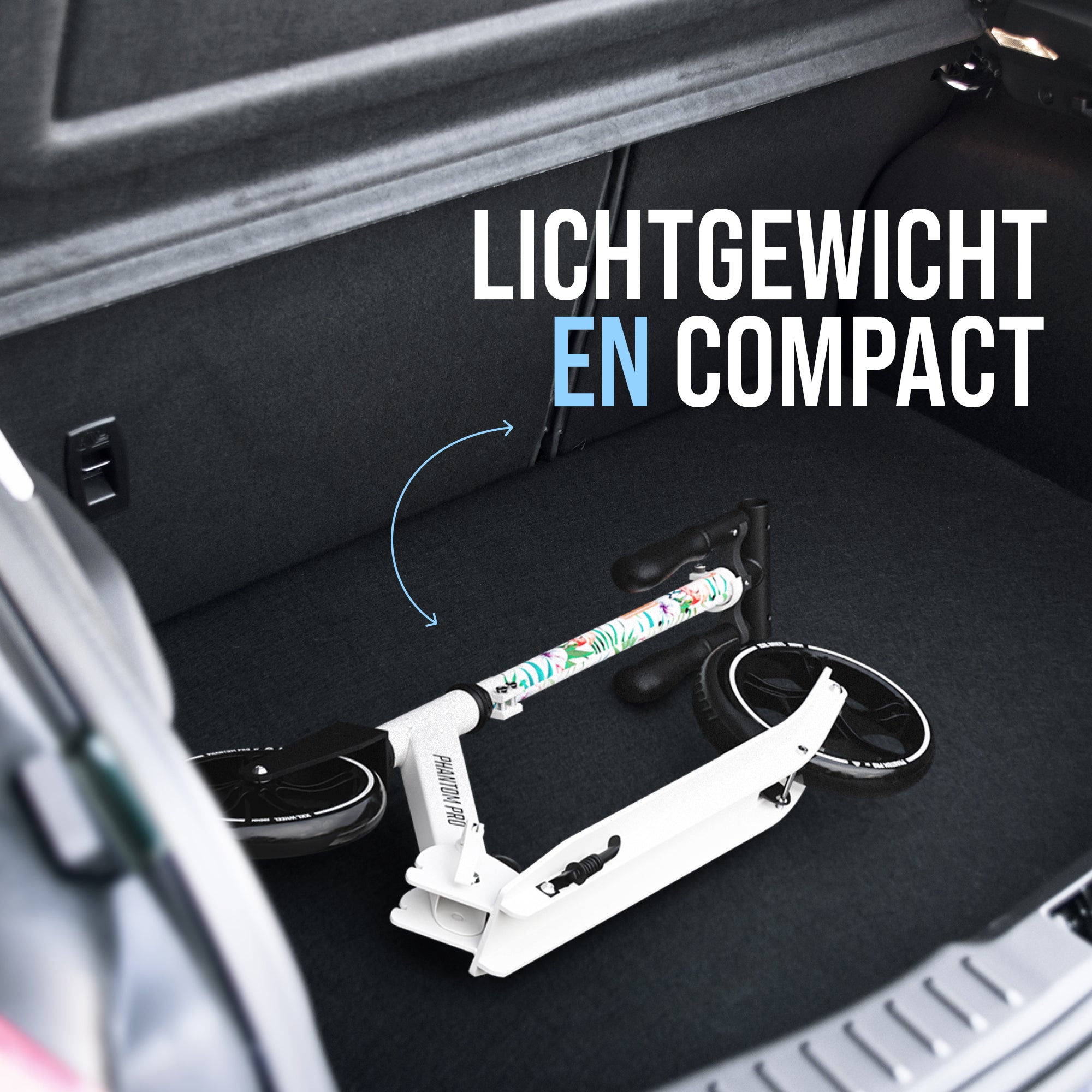 Apollo Klappbarer City Roller für Kinder "Phantom" höhenverstellbarer Tretroller Flamingo
