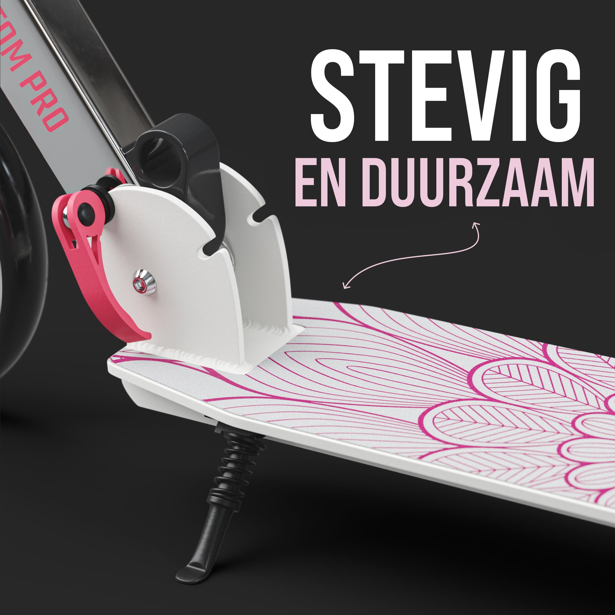 Apollo Klappbarer City Roller für Kinder "Phantom" höhenverstellbarer Tretroller Pink