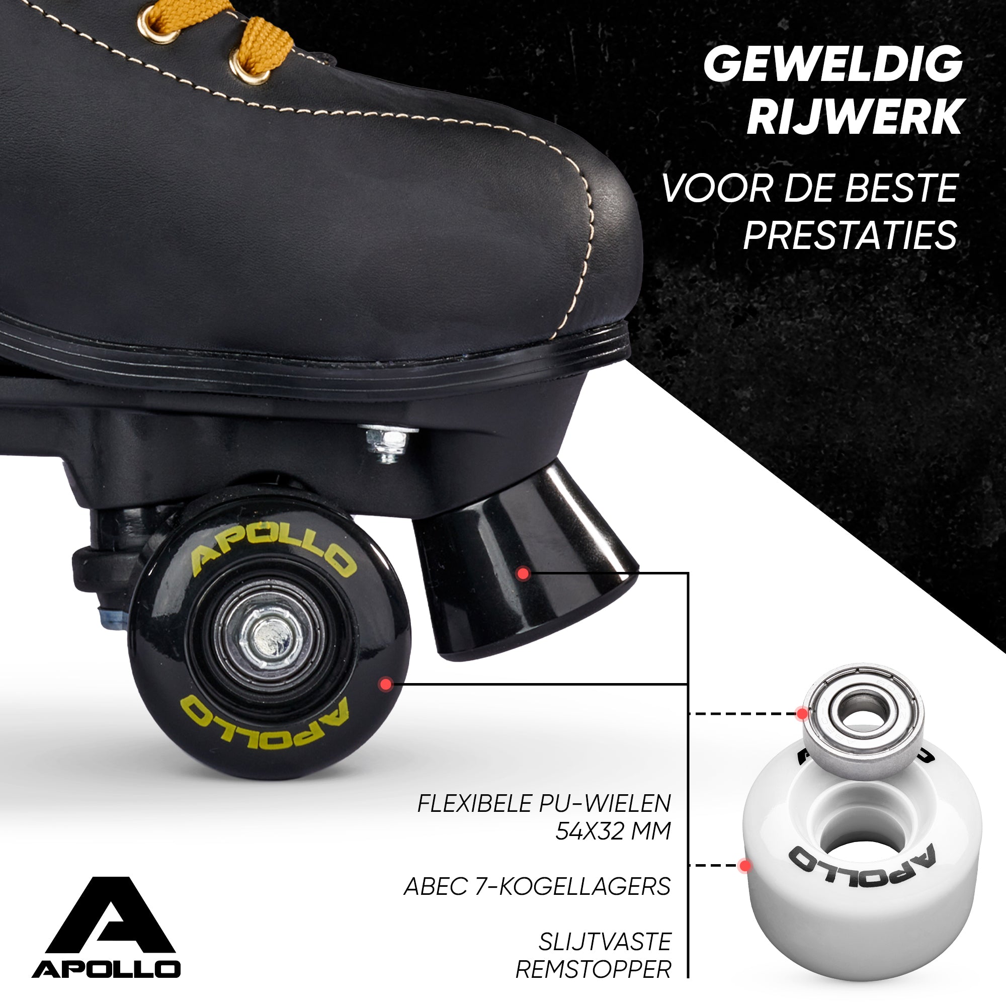 Apollo Disco Klassieke rolschaatsen voor kinderen en volwassenen - Luna Nova L (39-42)