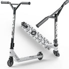 Apollo Stunt Scooter 'Genius Pro' hoogwaardige stuntstep met ABEC 9 kogellagers White Skull
