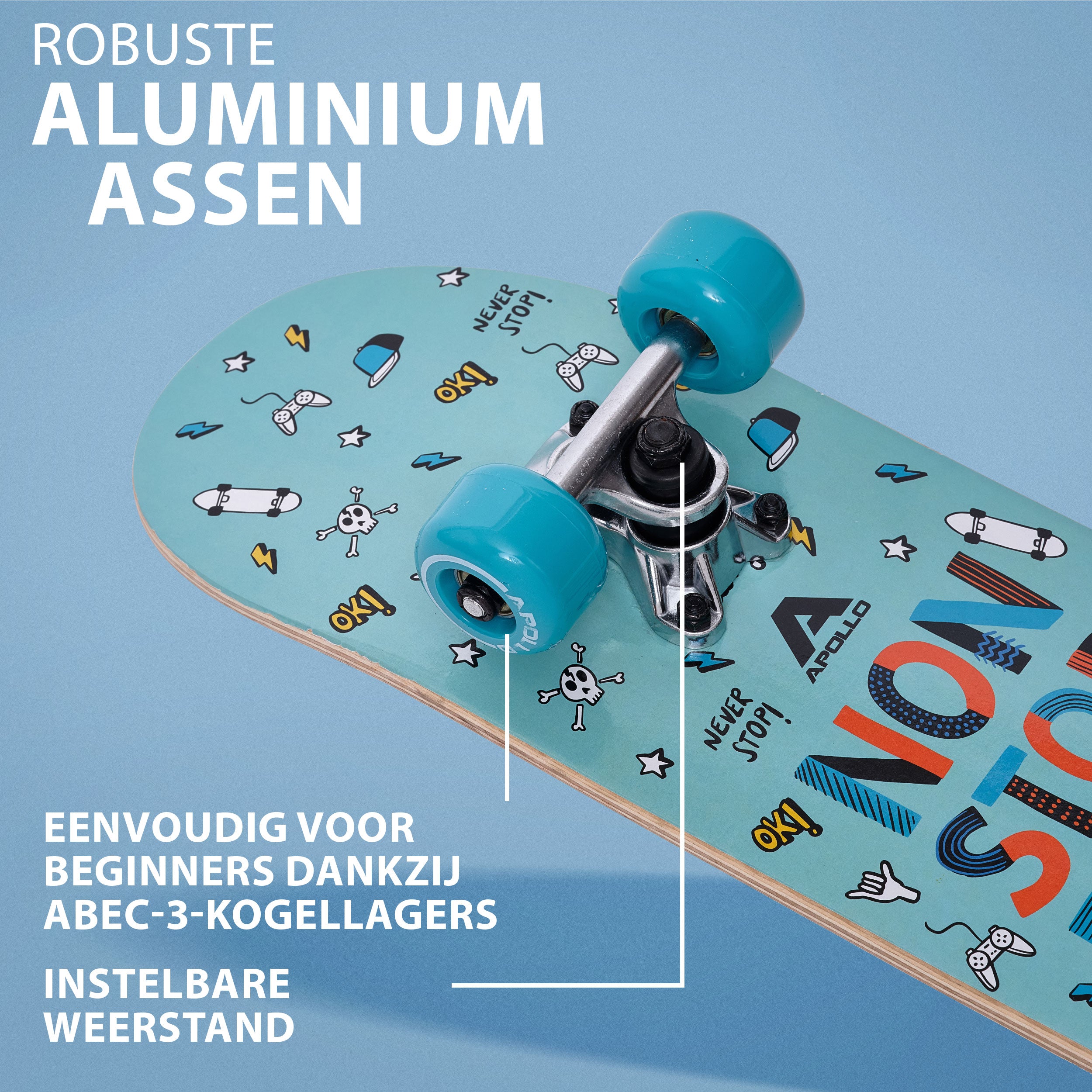 Apollo Kinderen Skateboard 61cm - FunFun FunFun