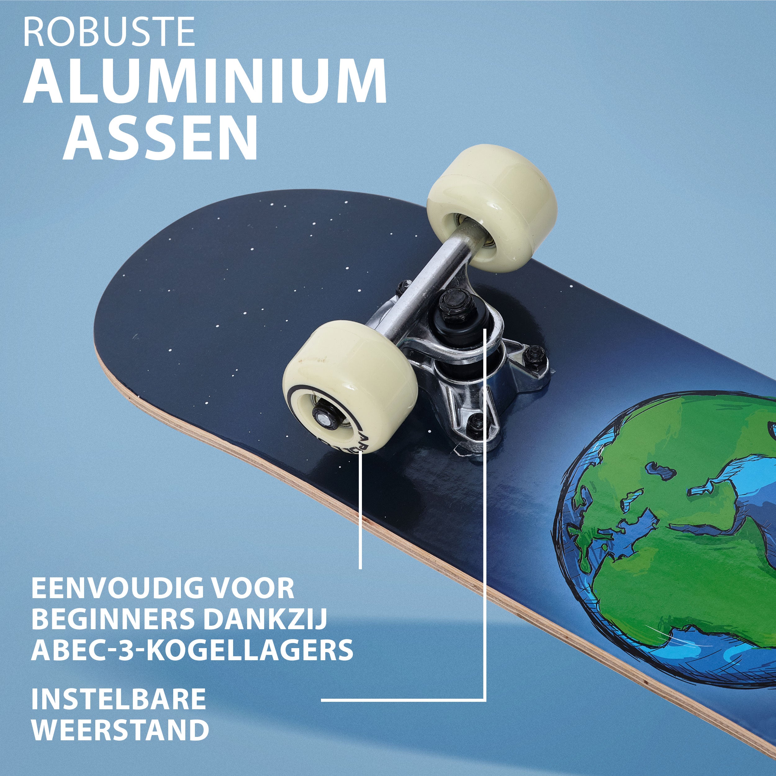 Apollo Kinderen Skateboard 61cm - Around the World Around the World