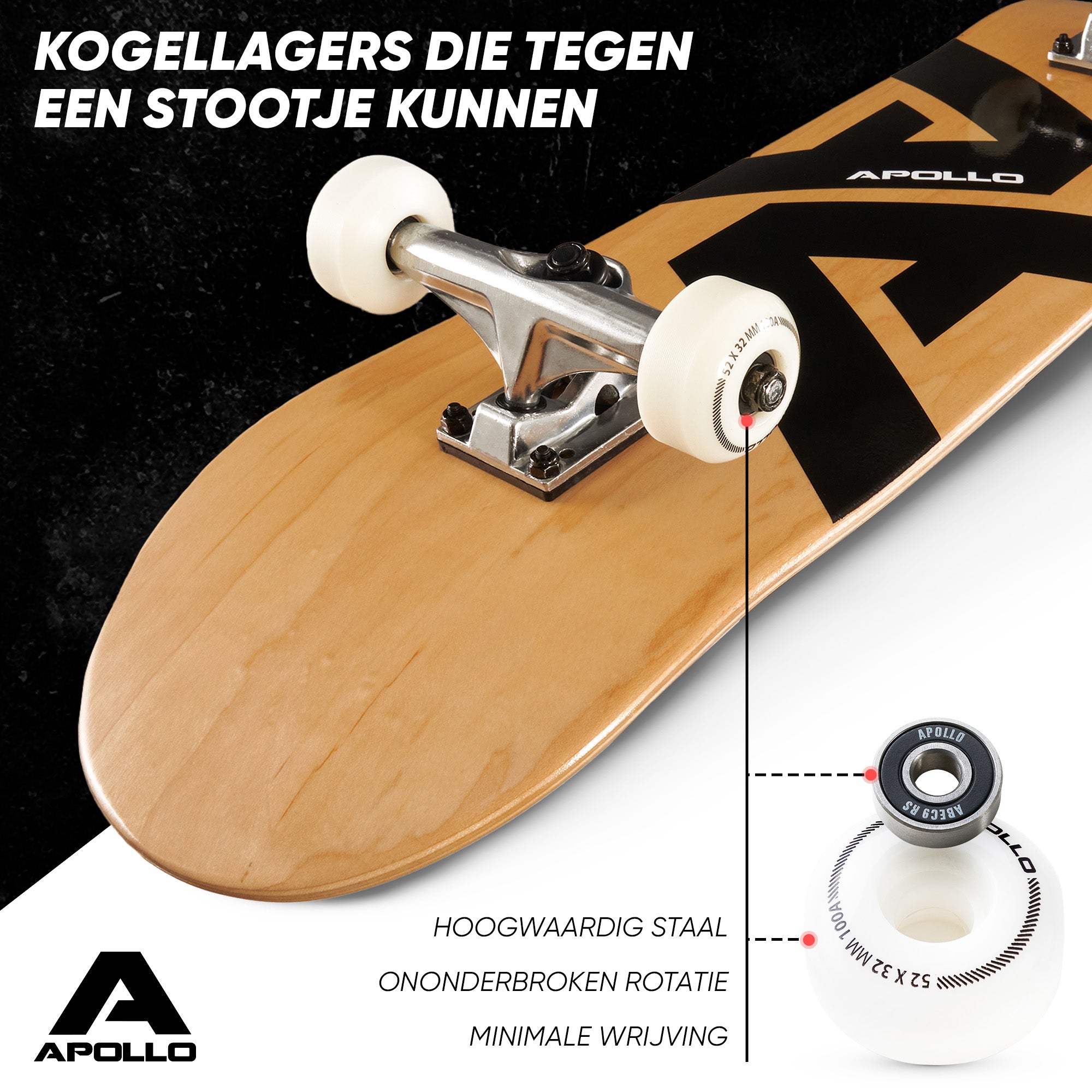 Apollo Skateboard Compleetboard 31 inch - A&A A&A