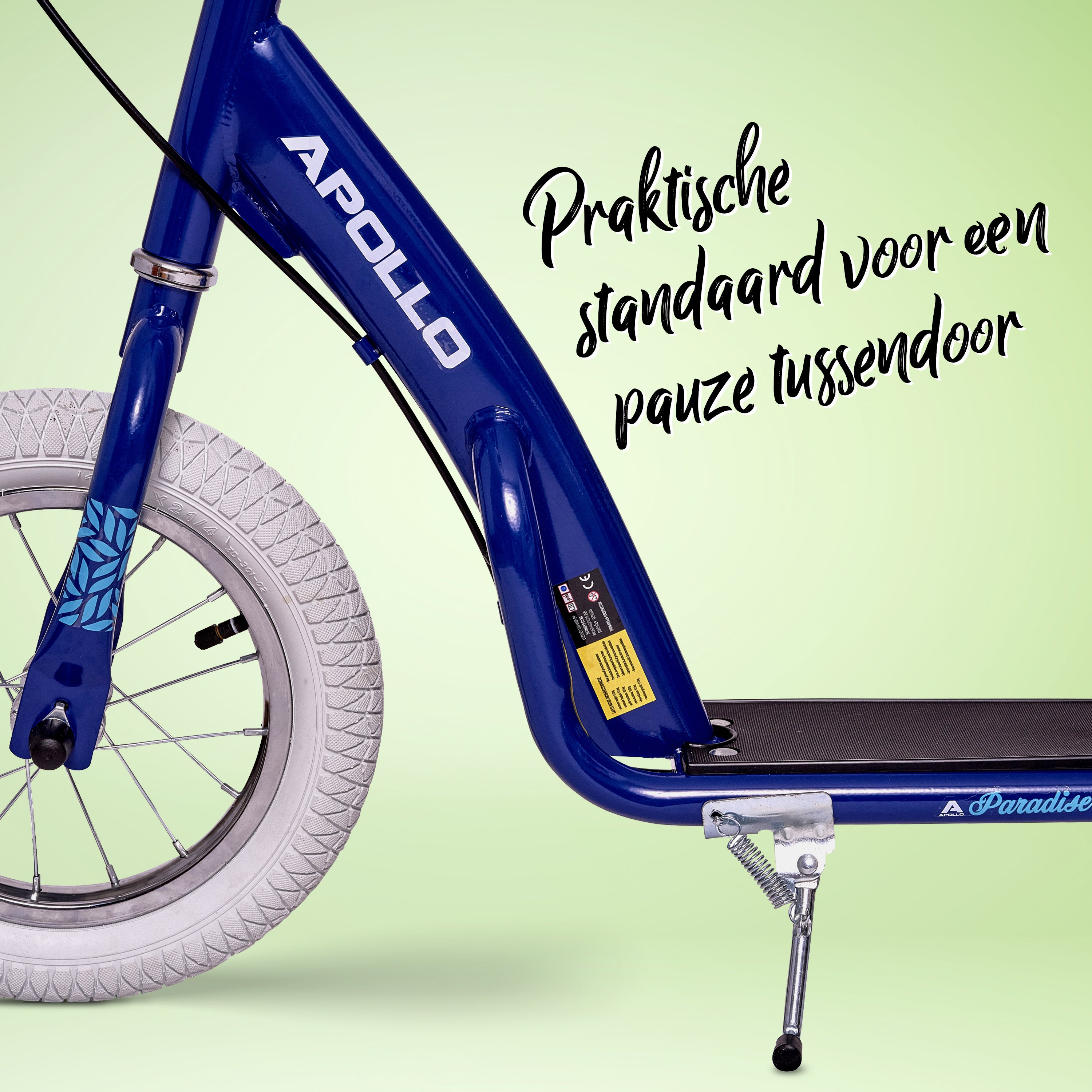 Apollo Paradise Retro step met luchtbanden 12,5 inch Blauw